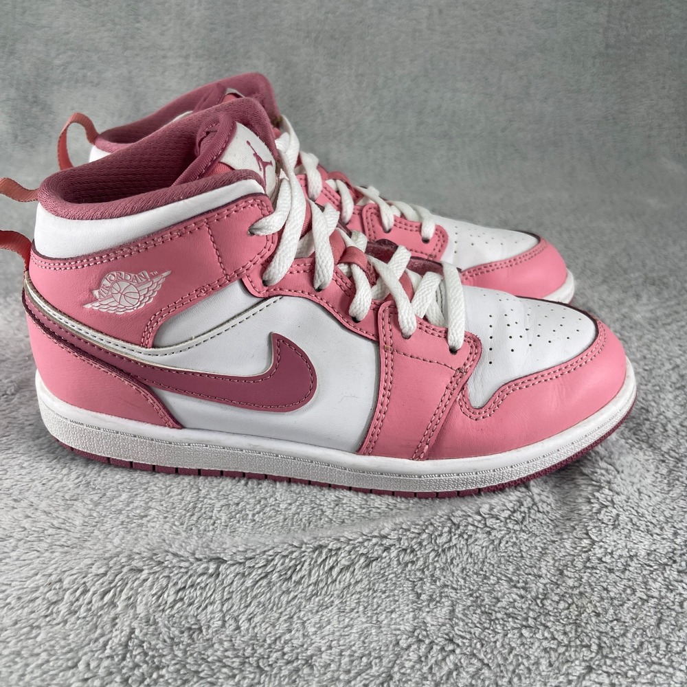 Nike Air Jordan 1 Shoes Kids 3Y Mid Valentines Day Sneakers DQ8424-616 - Picture 5 of 10